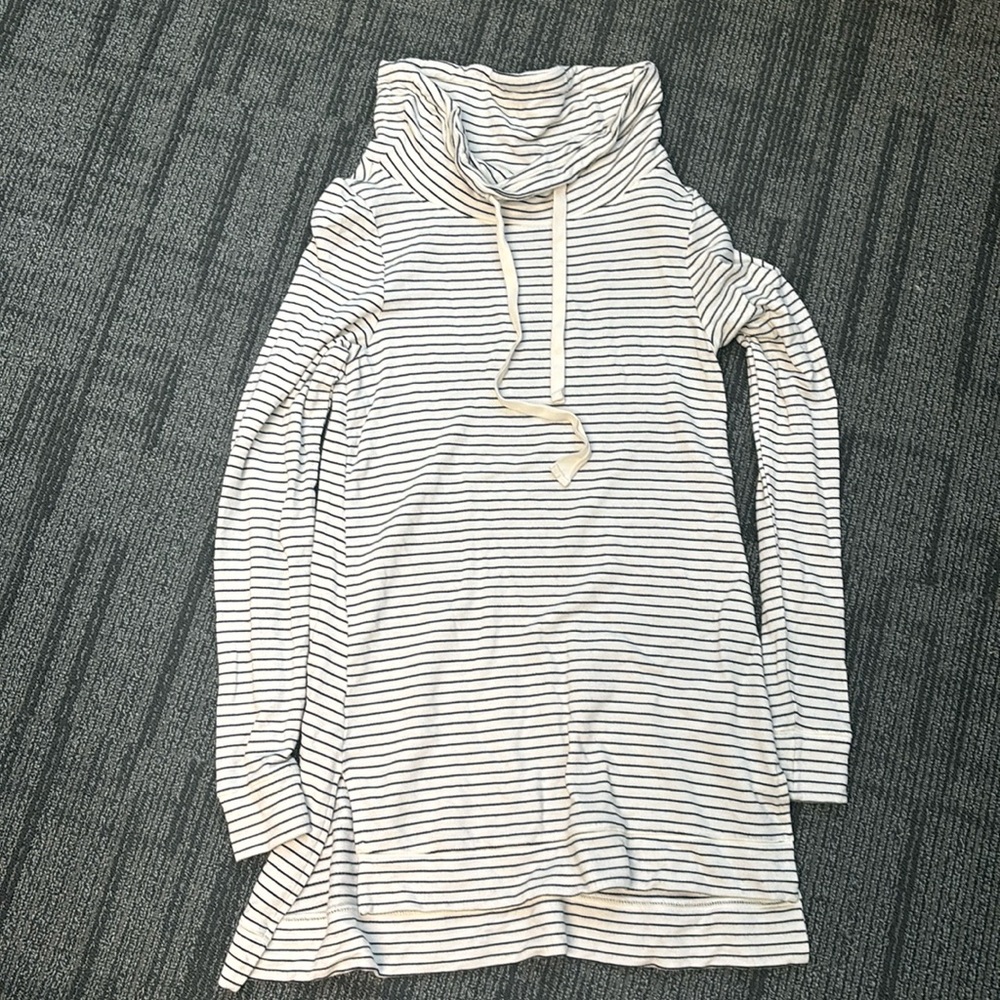 Daily Ritual cowl neck shirt